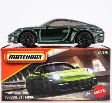 Matchbox 2026 Power Grabs #049/100, Porsche 911 Targa, green