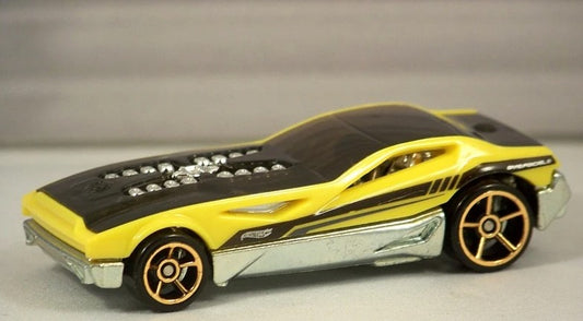 Hot Wheels 2011 #147/240, Bye Focal II, PREOWNED/LOOSE, yellow (FTE)