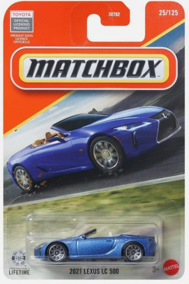 Matchbox 2026 #025/125, 2021 Lexus LC 500, blue
