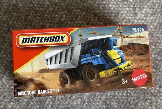 Matchbox 2026 Power Grabs #075/125, MBX Turf Hauler II, blue