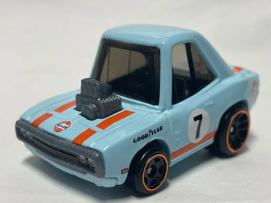 Hot Wheels 2025 Tooned Gulf 2/5, '70 Dodge Charger (Tooned), NEW/LOOSE, Gulf racing blue