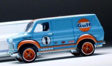 Hot Wheels 2026 Gulf Collector Set, Ford Transit Supervan, NEW/LOOSE, Gulf racing blue