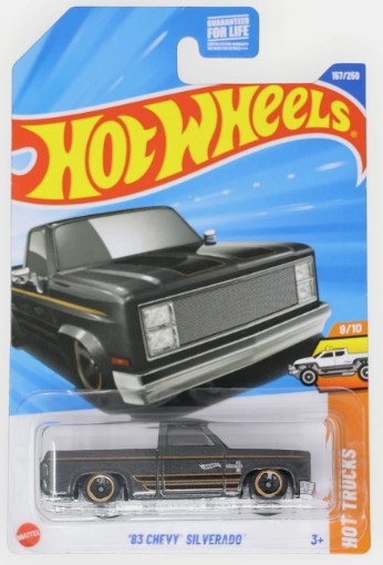 Hot Wheels 2025 #157/250 '83 Chevy Silverado, dark grey