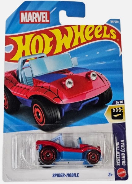 Hot Wheels 2026 #195/250, Spider-Mobile, red