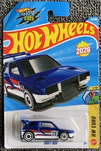 Hot Wheels 2026 #065/250 Drift Box, blue