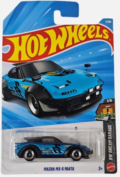 Hot Wheels 2026 #001/250 Mazda MX-5 Miata, blue