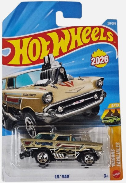 Hot Wheels 2026 #215/250, Lil' Mad, metalflake champagne