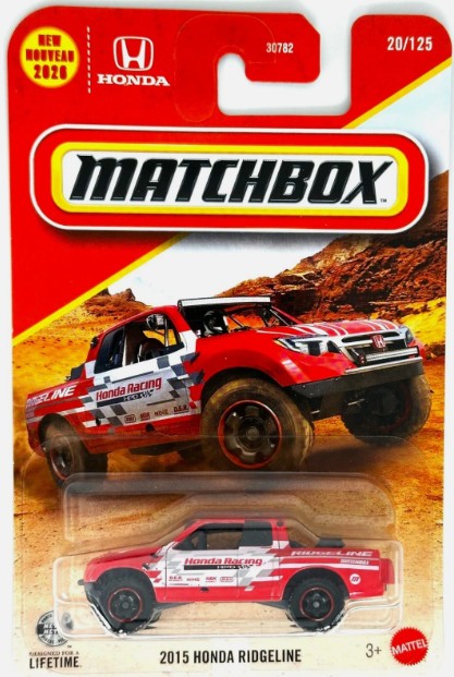 Matchbox 2026 #020/125, 2015 Honda Ridgeline, red