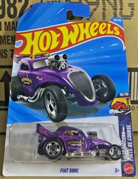 Hot Wheels 2026 #192/250, Fiat 500C, purple