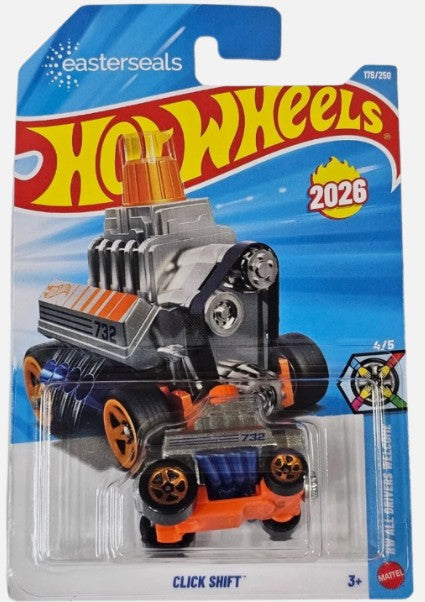 Hot Wheels 2026 #178/250, Click Shift, zamac