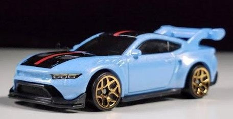Hot Wheels 2026 #043/250 Ford Mustang GTD, NEW/LOOSE, light blue