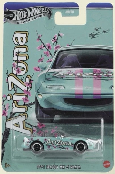 Hot Wheels 2026 Arizona Drink Company, Mazda MX-5 Miata, metalflake teal