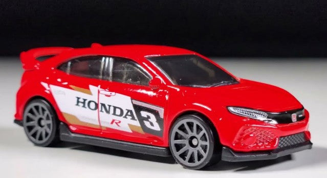 Hot Wheels 2025 #123/250 2018 Honda Civic Type R, NEW/LOOSE, red