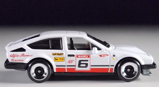 Hot Wheels 2023 #185/250 Alfa Romeo GTV6 3.0, NEW/LOOSE, white