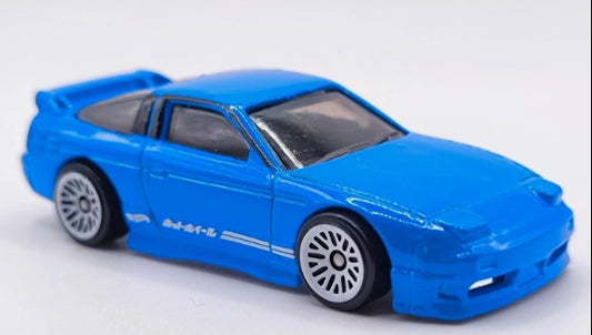 Hot Wheels 2024 #211/250 '96 Nissan 180SX Type X, NEW/LOOSE, blue