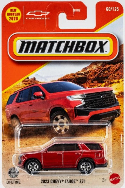 Matchbox 2026 #060/125, 2023 Chevy Tahoe Z71, red