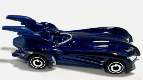 Hot Wheels 2024 #054/250, Batman & Robin Batmobile, NEW/LOOSE, dark blue