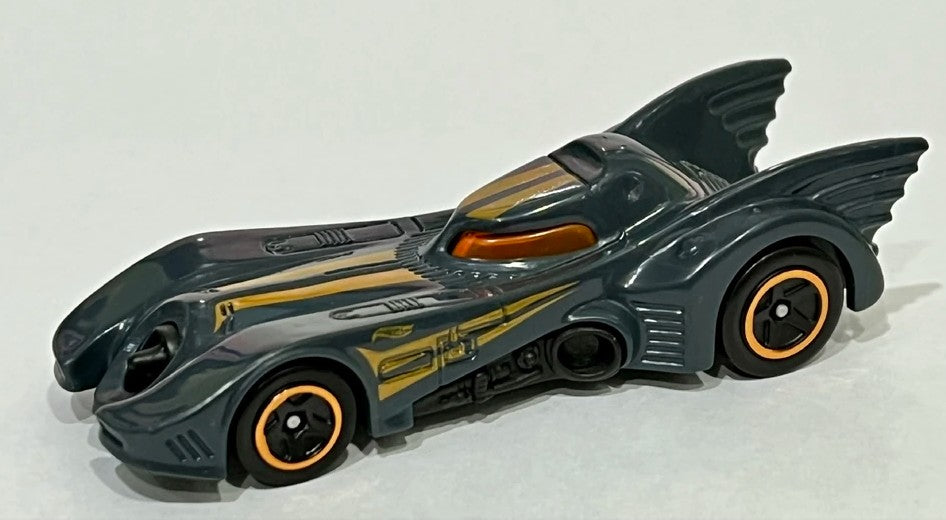 Hot Wheels 2023 #103/250, 1989 Batmobile, NEW/LOOSE, dark grey