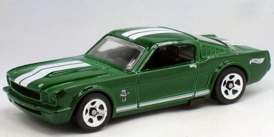 Hot Wheels 2022 #192/250, '65 Ford Mustang 2+2 Fastback, NEW/LOOSE, ivy green