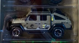 Matchbox 2022 Jurassic World: Dominion 5-Pack, '19 Jeep Gladiator, NEW/LOOSE, silver green