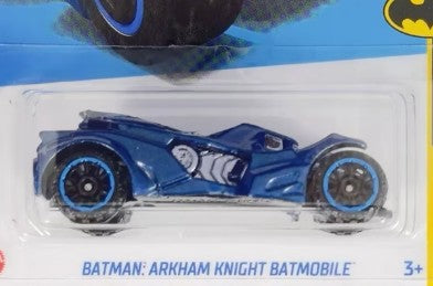 Hot Wheels 2024 #149/250, Batman: Arkham Knight Batmobile, NEW/LOOSE, metalflake blue