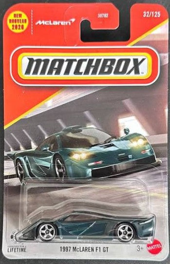 Matchbox 2026 #32/125, 1997 McLaren F1 GT, green