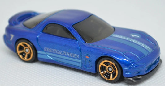 Hot Wheels 2020 #043/250, '95 Mazda RX-7, NEW/LOOSE, dark blue