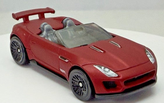 Hot Wheels 2026 Multipack Exclusive, '15 Jaguar F-Type Project 7, NEW/LOOSE, matte burgundy