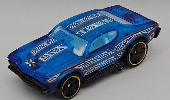 Hot Wheels 2021 #077/250, '69 Chevelle (X-Raycers), NEW/LOOSE, clear blue