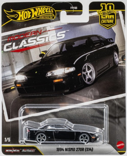 Hot Wheels 2026 Premium Modern Classics 1/5, 1994 NISMO 270R (S14), black