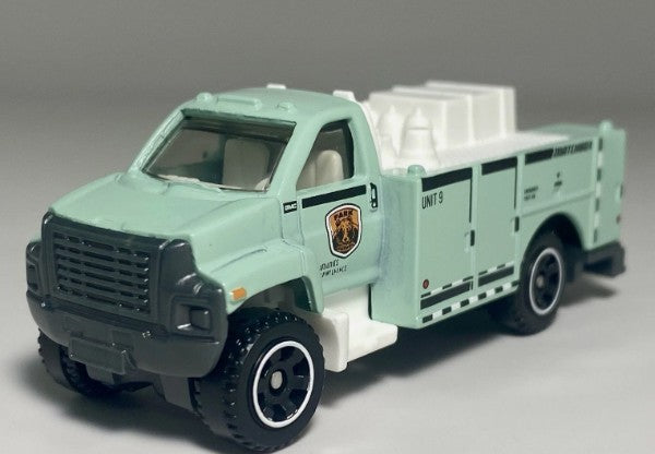 Matchbox 2026 #047/125, GMC 3500 Utility Truck, NEW/LOOSE, national parks green