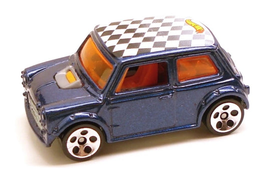 Hot Wheels 2001 #158, Mini Cooper, NEW/LOOSE, metalflake dark blue (5DOT)