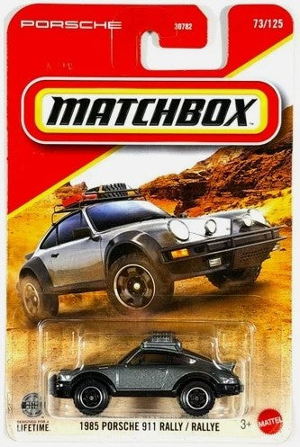 Matchbox 2026 #073/125, 1985 Porsche 911 Rally, grey