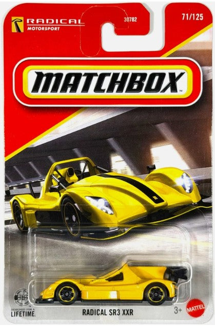 Matchbox 2026 #071/125, Radical SR3 XXR, yellow
