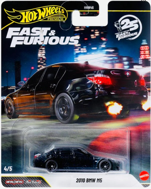 Hot Wheels 2026 Premium Fast & Furious 25th Mix 3 4/5, 2010 BMW M5, black