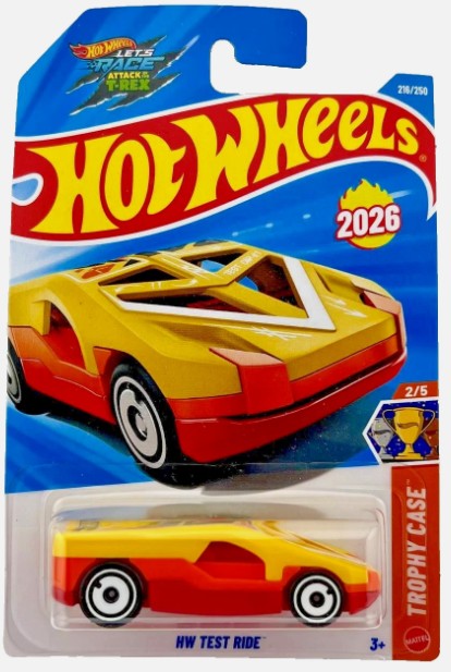 Hot Wheels 2026 #216/250, HW Test Ride, yellow
