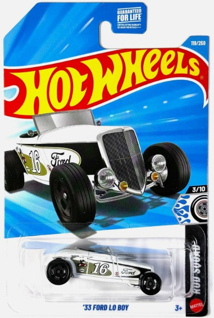 Hot Wheels 2026 #119/250, '33 Ford Lo Boy, white