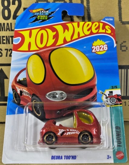 Hot Wheels 2026 #143/250, Deora Too'nd, metalflake red