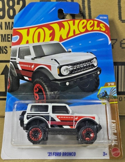 Hot Wheels 2026 #213/250, '21 Ford Bronco, white