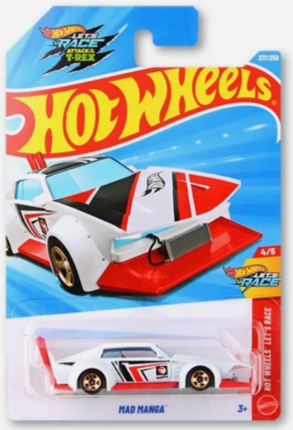 Hot Wheels 2026 #217/250, Mad Manga, TREASURE HUNT, white