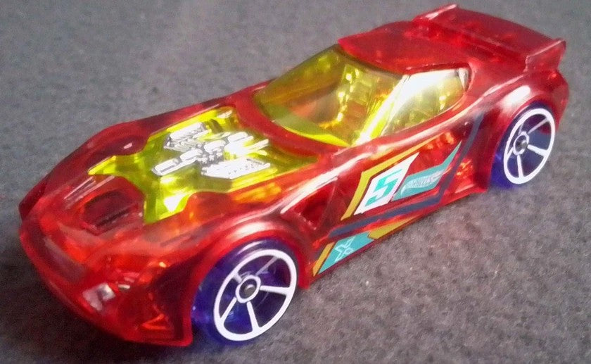 Hot Wheels 2024 Multipack Exclusive, Nerve Hammer, NEW/LOOSE, clear red