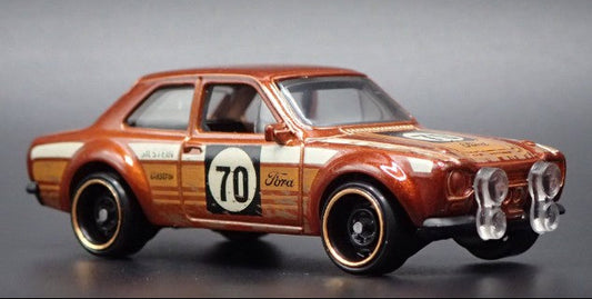 Hot Wheels 2026 #161/250, '70 Ford Escort RS1600, NEW/LOOSE, metalflake brown