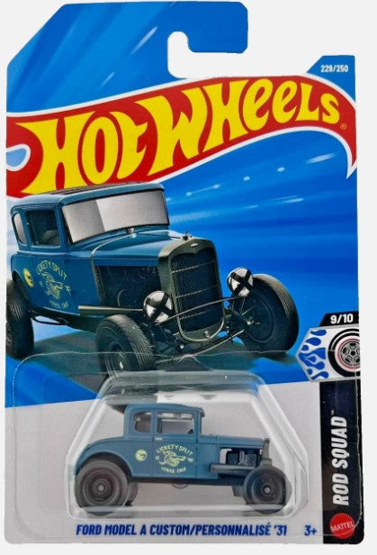 Hot Wheels 2026 #229/250 Ford Model A Custom '31, TREASURE HUNT, matte "moody" blue
