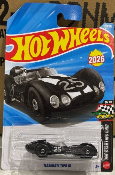 Hot Wheels 2026 #123/250, Maserati Tipo 61, black