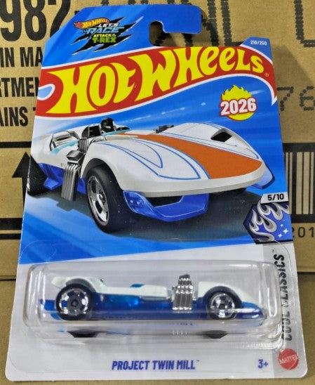 Hot Wheels 2026 #219/250, Project Twin Mill, white