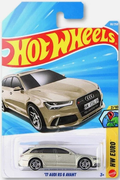 Hot Wheels 2026 #066/250, '17 Audi RS 6 Avant, metalflake champagne