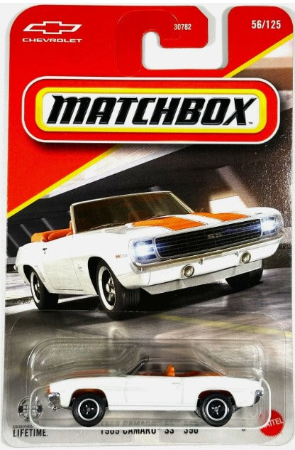 Matchbox 2026 #056/125, 1969 Camaro SS-396, pearl white