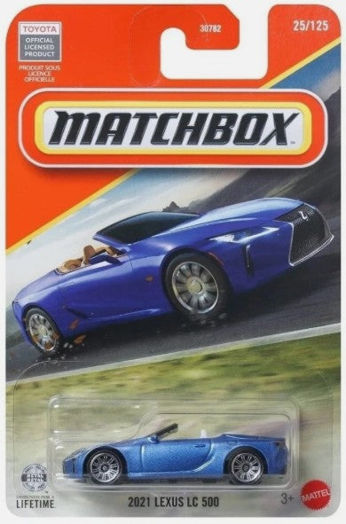 Matchbox 2026 #025/125, 2021 Lexus LC 500, blue
