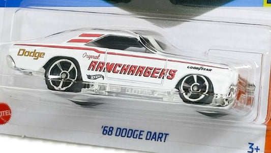 Hot Wheels 2024 #142/250 '68 Dodge Dart, NEW/LOOSE, white