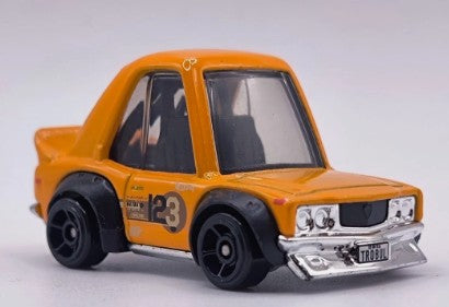 Hot Wheels 2024 #156/250, Mazda RX-3 (Tooned), NEW/LOOSE, orange